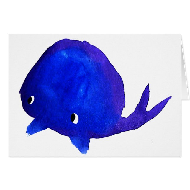 Watercolor Whale (Front Horizontal)