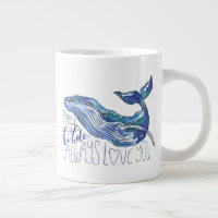 Watercolor Whale - I Whale Always Love You