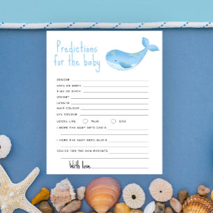 Watercolor whale - predictions and advice baby