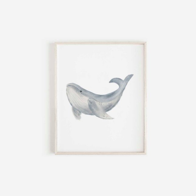 Watercolor whale print (Creator Uploaded)