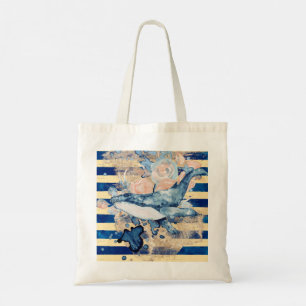 Watercolor Whale Tote Bag