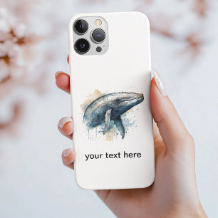 Watercolor Whale Wonder, custom Case-Mate iPhone Case