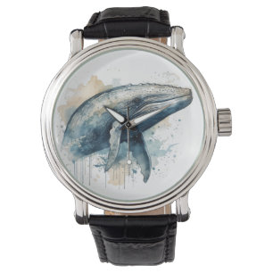 Watercolor Whale Wonder Watch