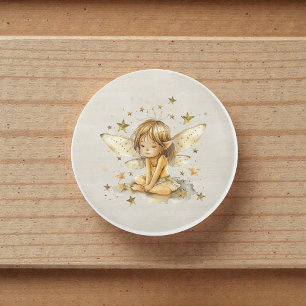 Watercolor Whimsical Fairy Ceramic Knob