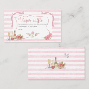 Watercolor whimsical summer doodles baby shower di enclosure card