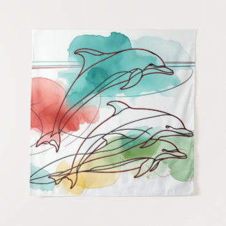 Watercolor Whispers Tapestry