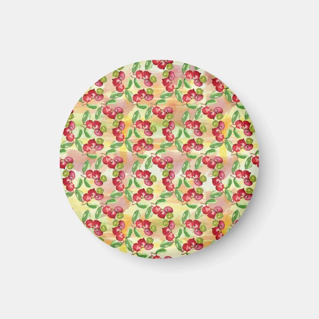 Watercolor wild berry magnet (Front)