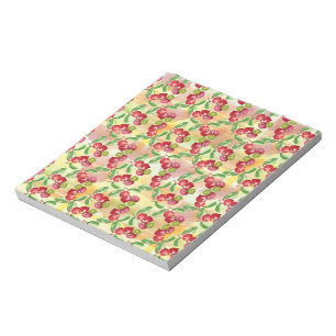 Watercolor wild berry notepad