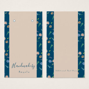 Watercolor Wild Florals Botanical Display Card
