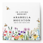Watercolor Wild Flowers Memorial Seed Packet