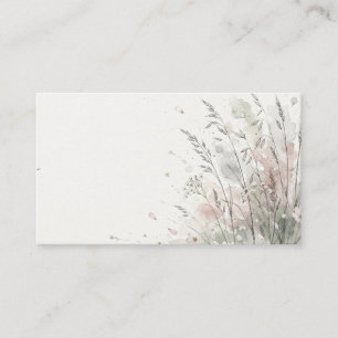 Watercolor Wild Meadow Wedding Place Card