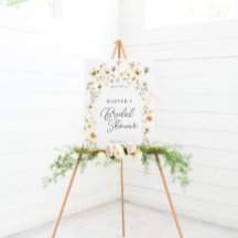 Watercolor Wildflower Arch Bridal Shower Welcome