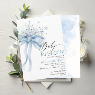 Watercolor Wildflower Baby in Bloom Baby shower I Invitation