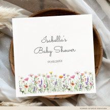 Watercolor Wildflower Baby Shower