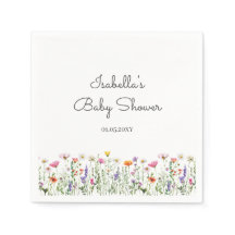 Watercolor Wildflower Baby Shower