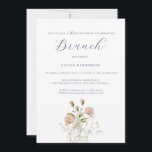 Watercolor Wildflower Calligraphy 90th Birthday Invitation<br><div class="desc">Watercolor Wildflower Calligraphy 90th Birthday Invitation</div>