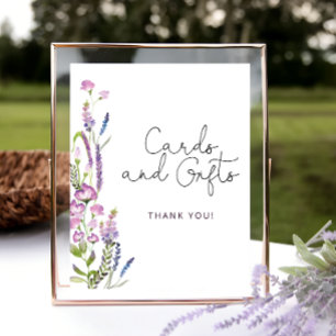Watercolor Wildflower Cards and Gifts Poster