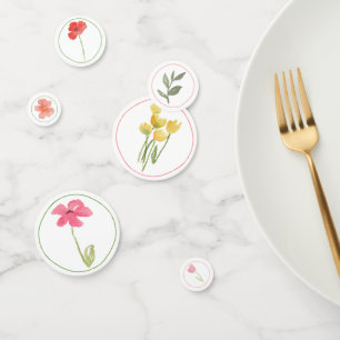 Watercolor Wildflower Confetti