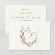 Watercolor Wildflower Crest Reception