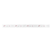 Watercolor Wildflower Customised Wedding Ribbon