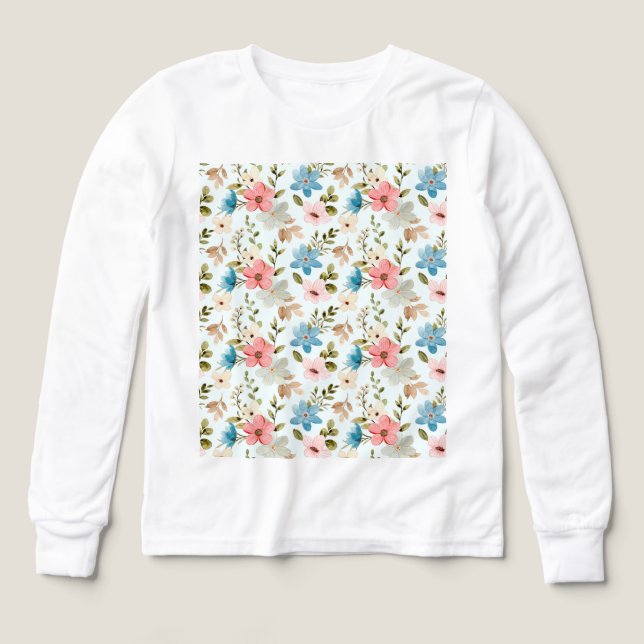 Watercolor Wildflower Floral Pattern (Design Front)