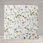 Watercolor Wildflower Garden Floral Pattern Tile<br><div class="desc">Bring nature beauty home with our Watercolor Wildflower Garden Floral Pattern ceramic tile. A touch of summer flower charm for your space!</div>