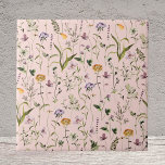 Watercolor Wildflower Garden Floral Pattern Tile<br><div class="desc">Bring nature beauty home with our Watercolor Wildflower Garden Floral Pattern ceramic tile. A touch of summer flower charm for your space!</div>