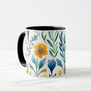Watercolor Wildflower Garden Mug