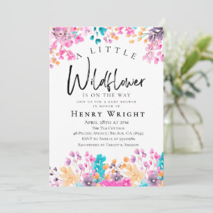 Watercolor Wildflower Invitation