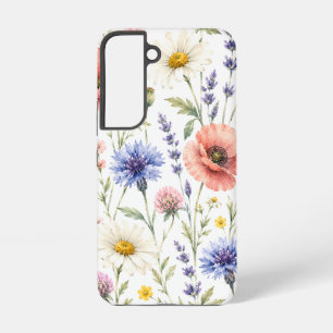 Watercolor Wildflower Meadow Floral Samsung Galaxy Case