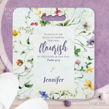 Watercolor Wildflower Scripture Prayer Kneeling