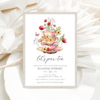 Watercolor Wildflower Tea Party Bridal Shower