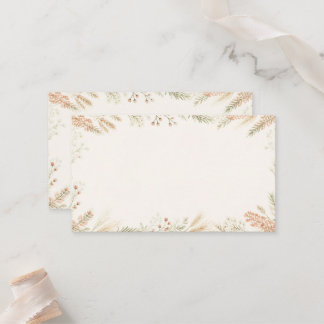 Watercolor Wildflower Wedding Place Card