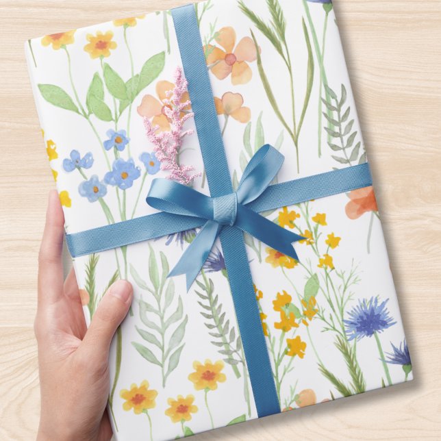 Watercolor Wildflower  Wrapping Paper (Creator Uploaded)