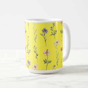Watercolor Wildflowers Coffee Mug