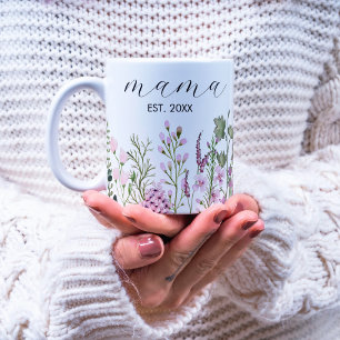 Watercolor Wildflowers Floral Botanical New Mum Coffee Mug