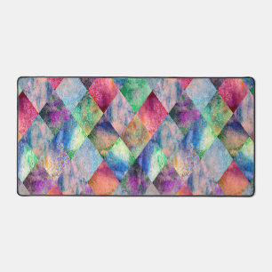 Watercolor Wildflowers Personalised Desk Mat