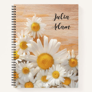 Watercolor Wildflowers personalised name Notebook