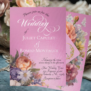 Watercolor Wildflowers - Rose Pink