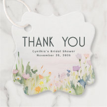Watercolor Wildflowers Thank You 