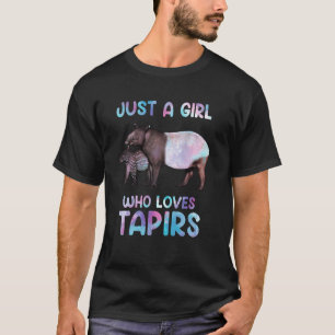 Watercolor Wildlife Animal Just A Girl Who Loves T T-Shirt