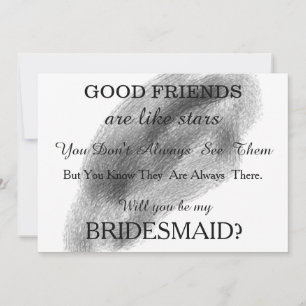 Watercolor Will you be my bridesmaid? Invitation
