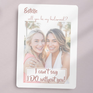 Watercolor Will you be my bridesmaid proposal card