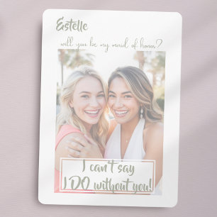 Watercolor Will you be my maid of honour proposal Announcement