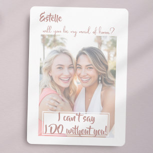 Watercolor Will you be my maid of honour proposal  Announcement