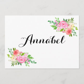 Watercolor Will You By My Flower Girl Proposal Invitation