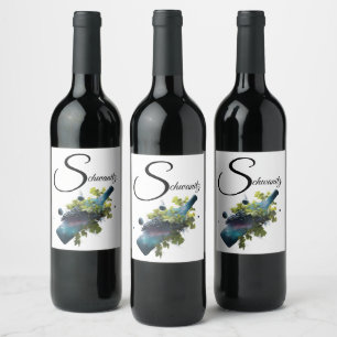 🍇 Watercolor Wine Label for Nature-Lovers 🌿🍷