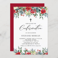 Watercolor Winter Blooms Floral Confirmation