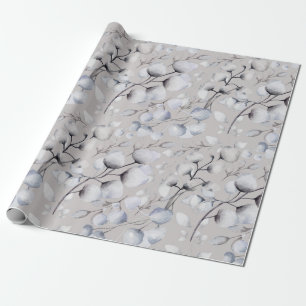 Watercolor Winter Botanicals Wrapping Paper