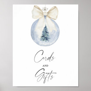 Watercolor winter Cards and Gifts Poster
